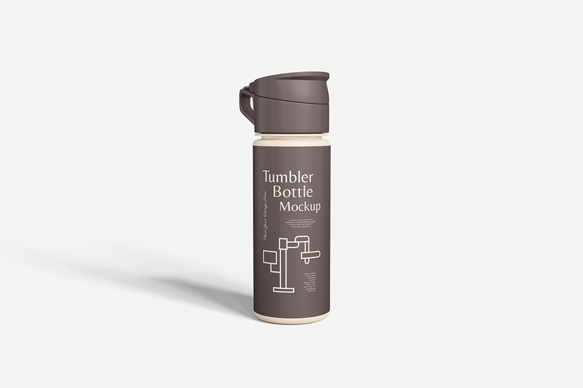 Tumbler Bottle Mockup Set, an Advertising Mockup by Indah (Photo 6 of 6)