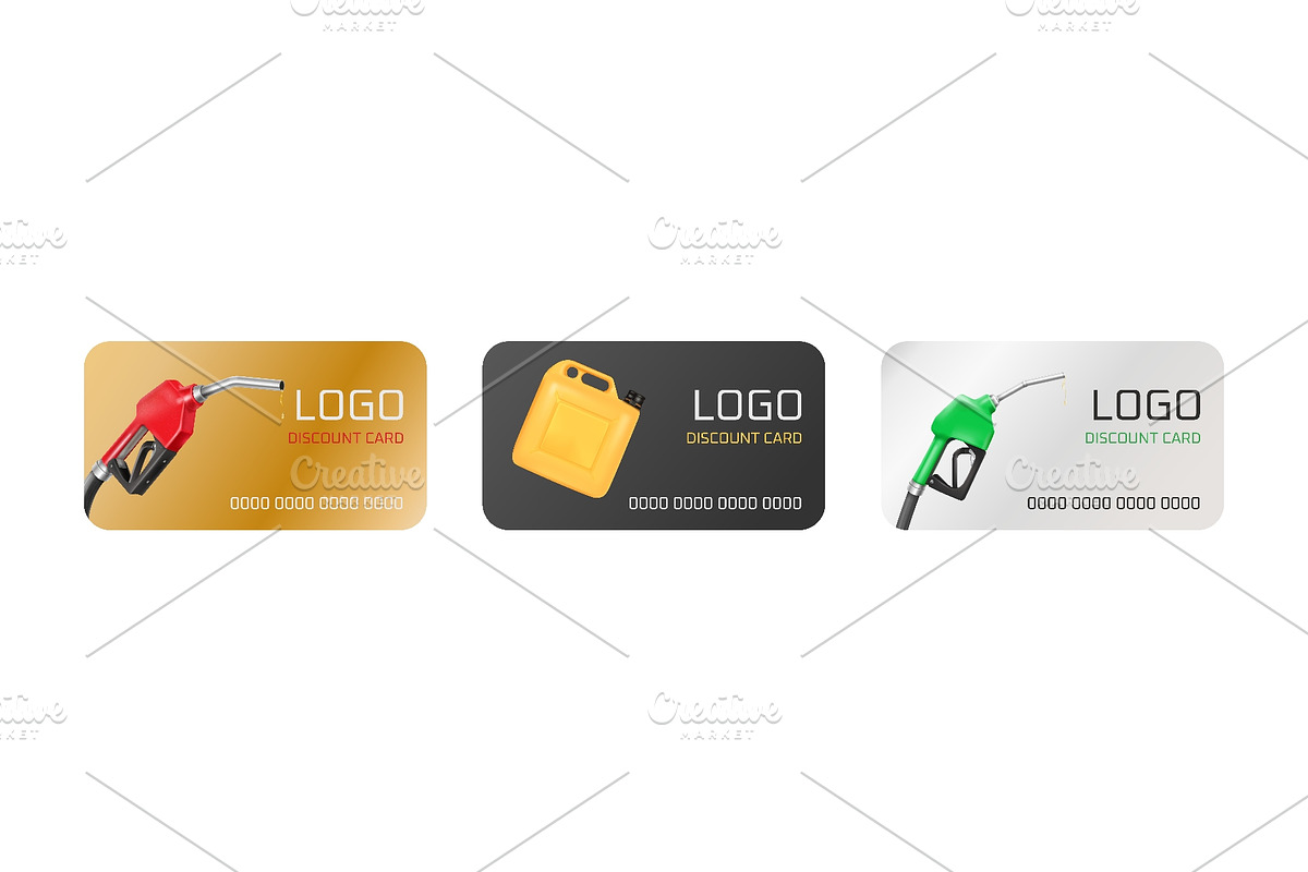 Fuel cards. Realistic gas station, an Object Illustration by Stock-Smart-Start (Photo 1 of 3)