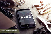 3 PSD Mock-ups, an iPhone Mockup by Egor Shkolnikov (Thumbnail 1 of 3)