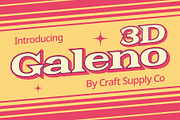 Galeno 3D, a Serif Font by Craft Supply Co. (Thumbnail 1 of 8)