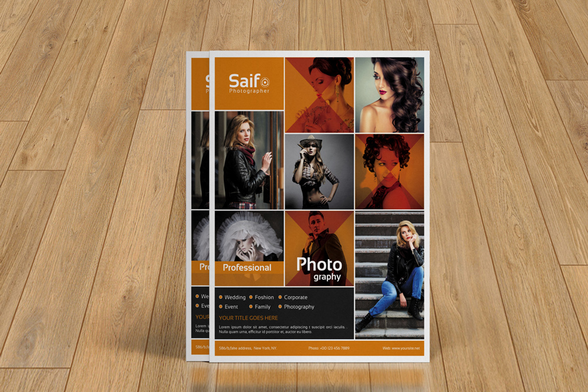 Photography Flyer | 3 Color | V134, a Flyer Template by Template Shop (Photo 3 of 5)