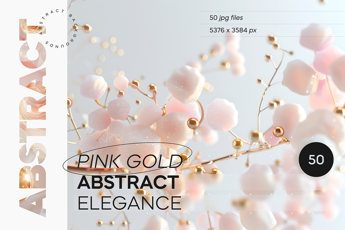 Pink Gold Abstract Elegance, an Abstract Photo by Lumeno (Photo 1 of 5)