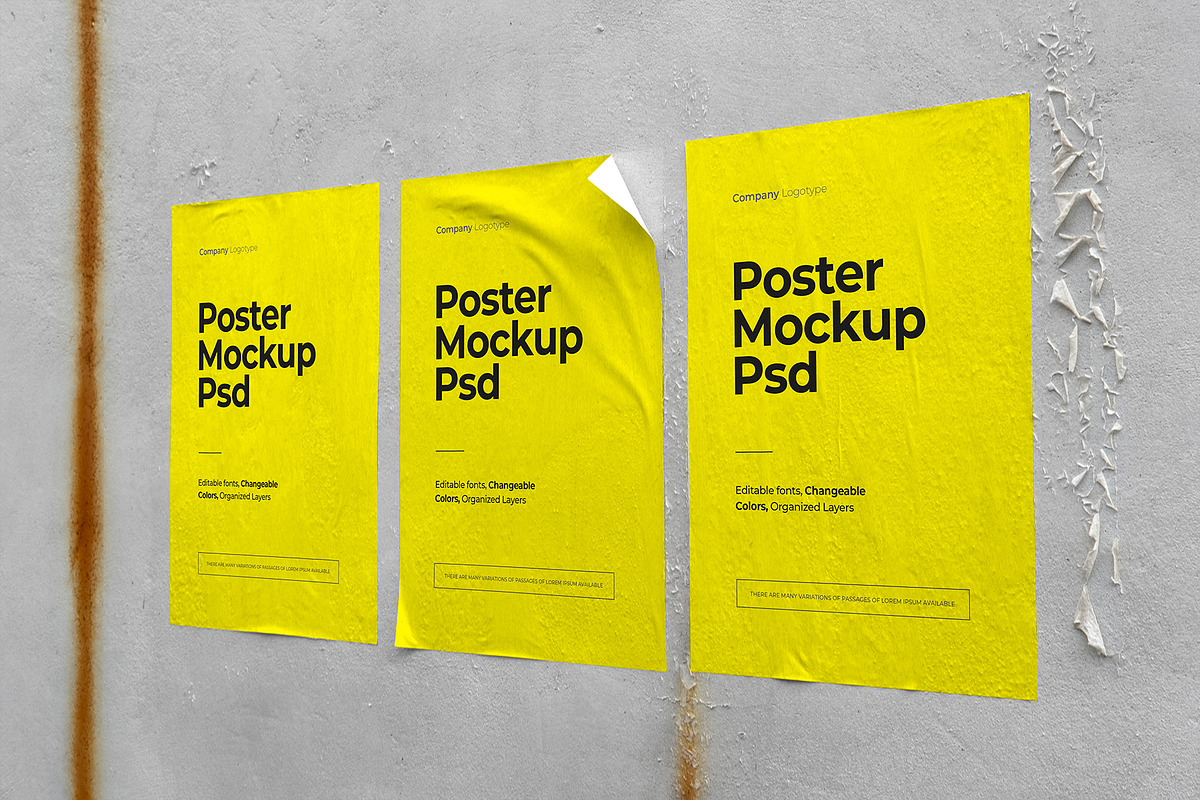 A4 Urban Poster Mockup, a Print Template by Graphicnugget (Photo 4 of 5)