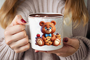 Cookie Bear Sublimation Clipart Bund, an Illustration by SVGArt (Thumbnail 6 of 8)