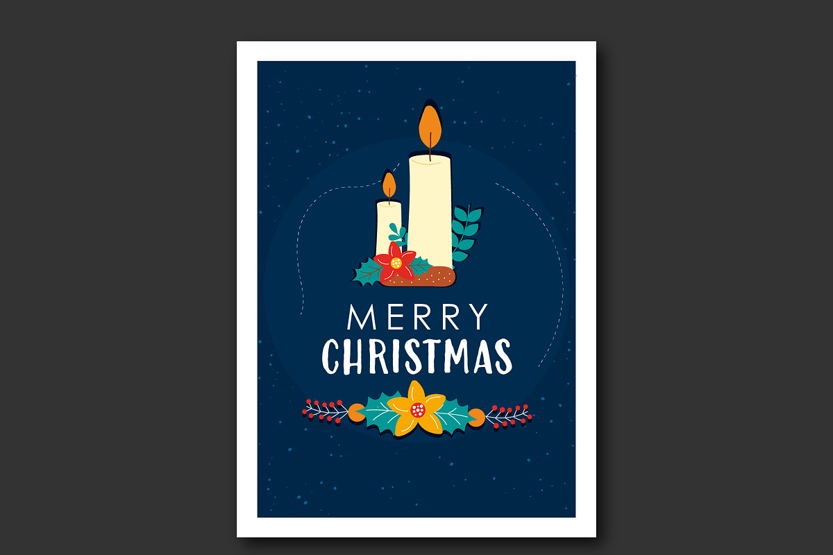 Christmas Greeting Cards Set, a Templates & Theme by studiogstock (Photo 2 of 4)