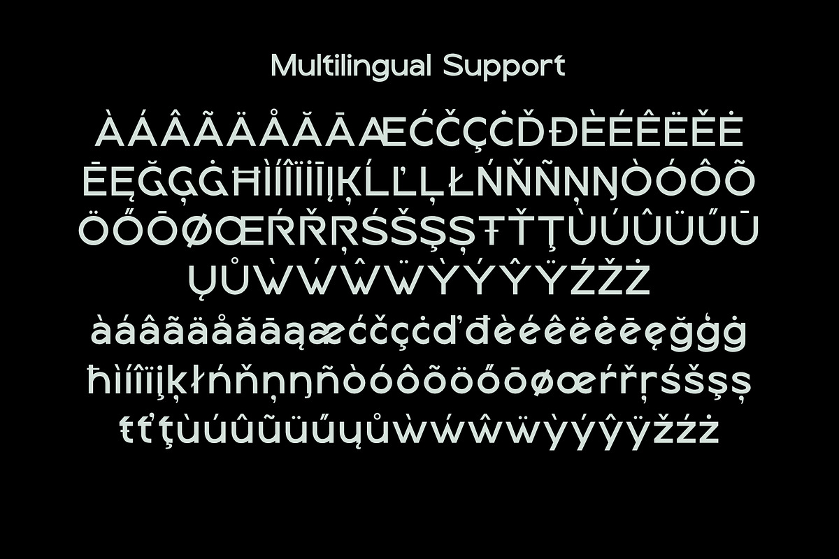 Gedbar - Modern Ligature Logo Font, a Sans Serif Font by Sealoung (Photo 9 of 11)