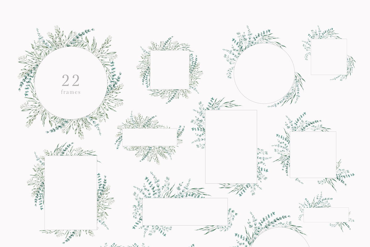 Elegant magnolias and eucalyptus, an Illustration by astelenadesign (Photo 13 of 16)