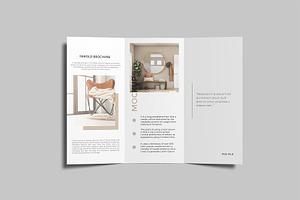 A4 Trifold Brochure Mockup