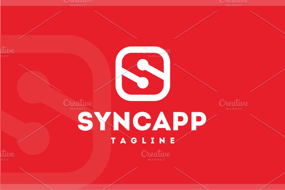Sync app - Letter S Logo, a Branding & Logo Template by yopie