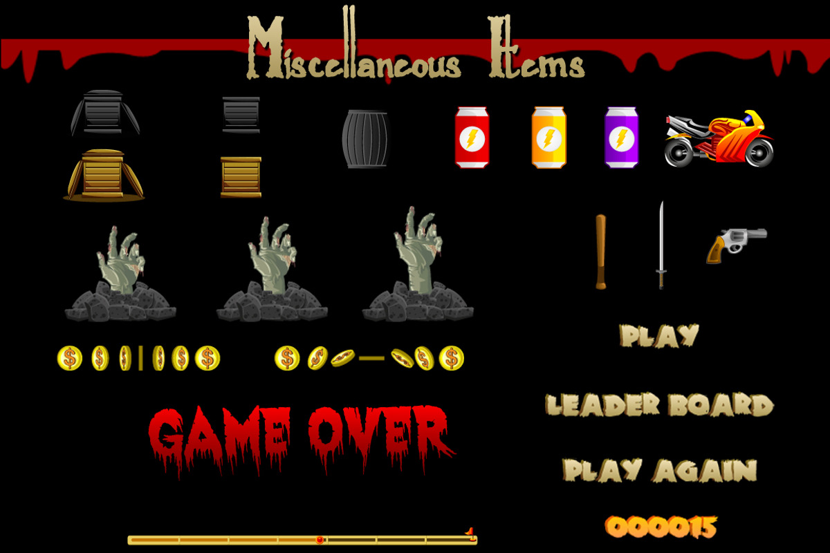 Zombie Escape Game Assets, an Illustration by erkoudesign (Photo 15 of 16)