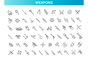 Military Weapons and Warfare Icons