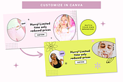Blush Pink Shopify Website Banners, a Shopify Template by Template Twist Shop (Thumbnail 5 of 5)