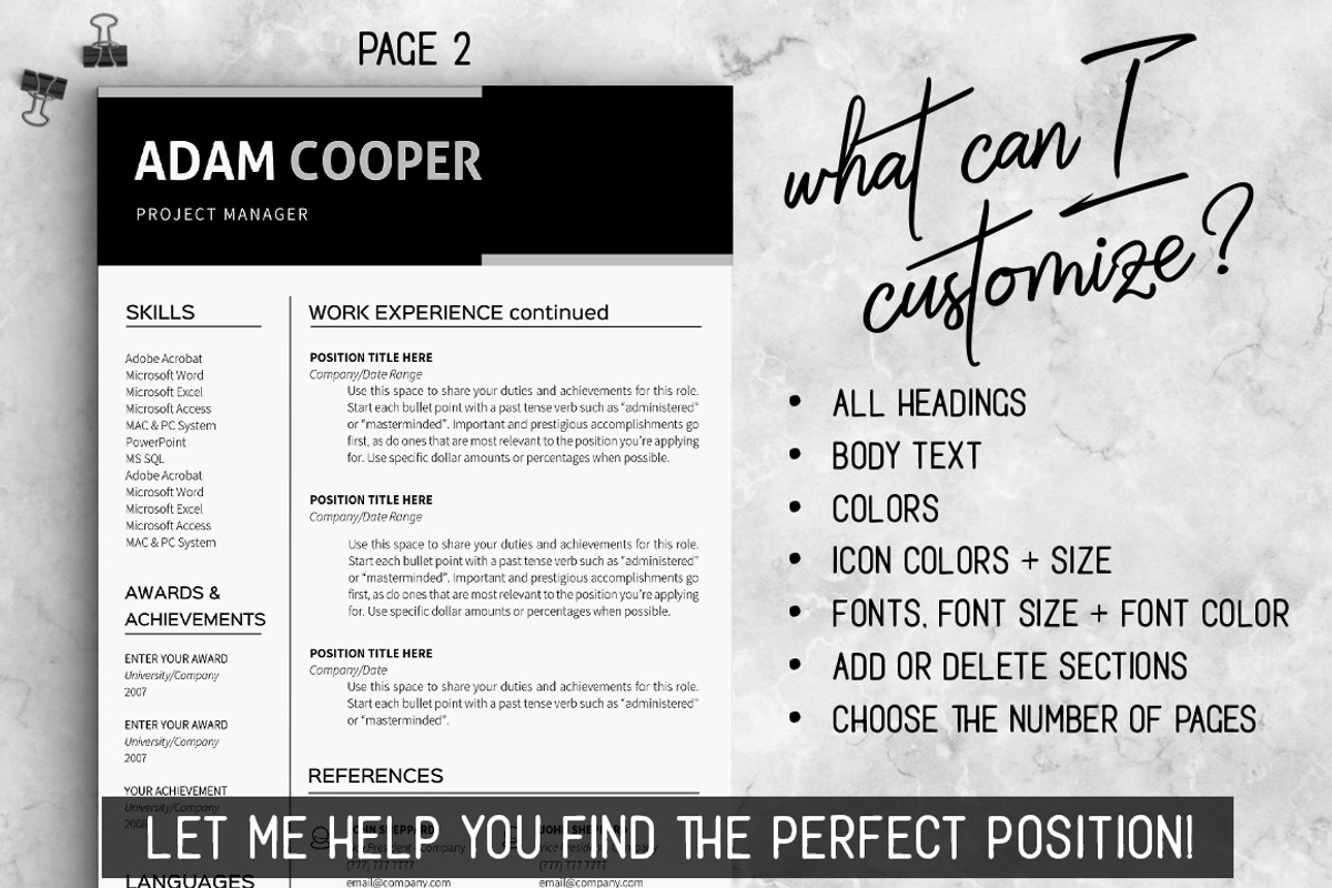 Business Resume Template MS Word, a Resume Template by LevelUpResume (Photo 4 of 5)