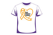 Cancer Awareness T Shirt Design Set, a Healthcare Illustration by balal (Thumbnail 15 of 30)