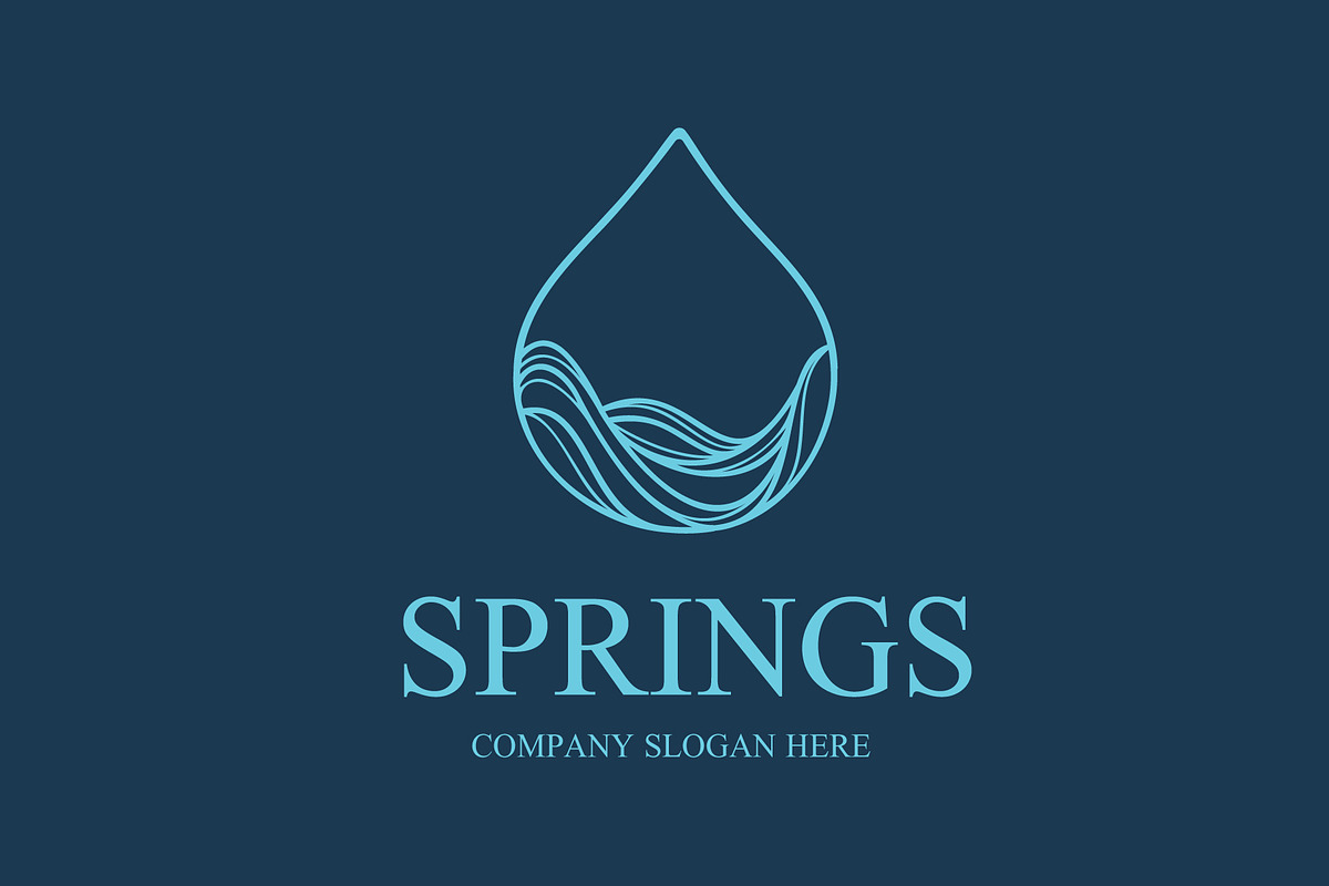 springs water logo, a Branding & Logo Template by Mariyana (Photo 1 of 2)