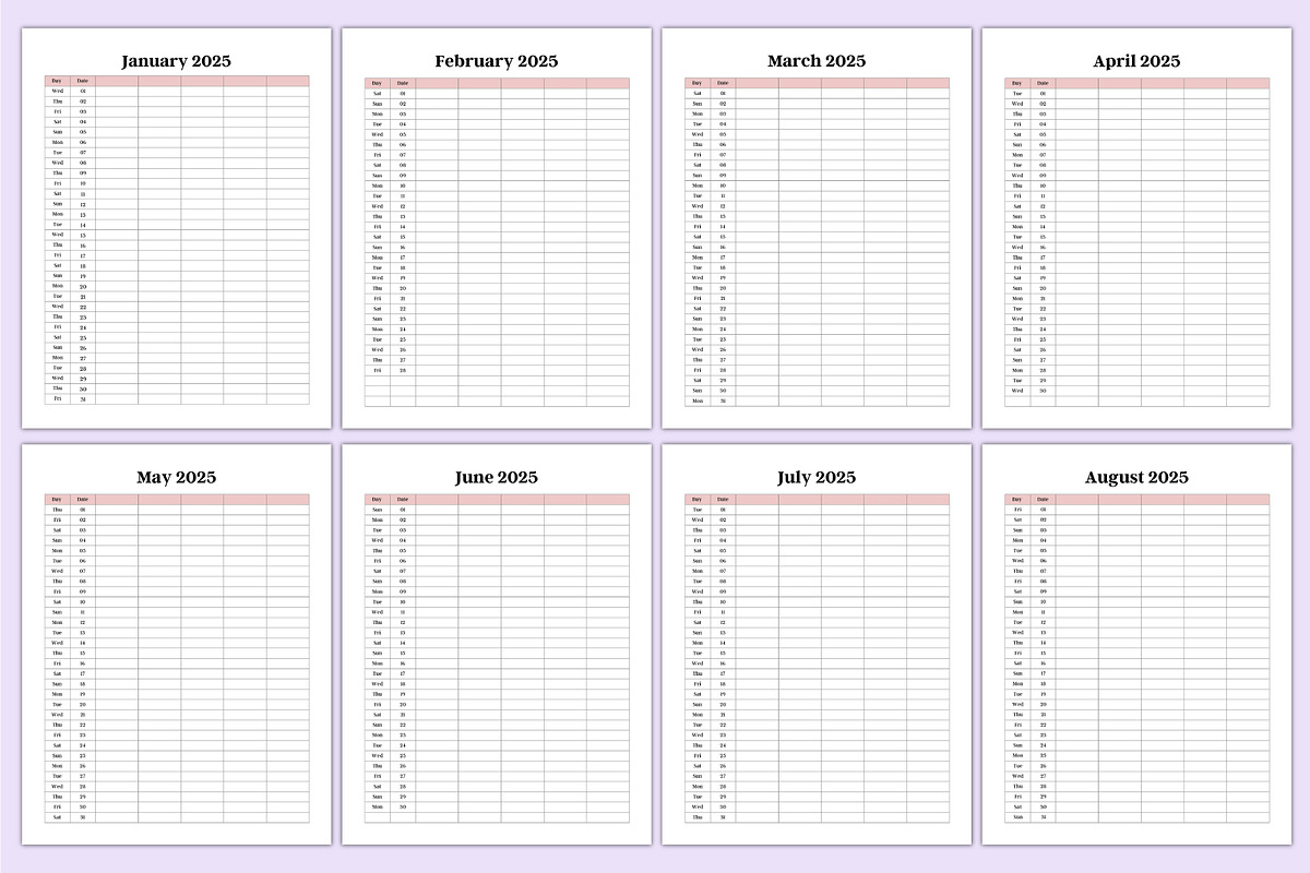 2025 Family Home Planner For Canva, a Stationery Template by Shumaya (Photo 3 of 5)
