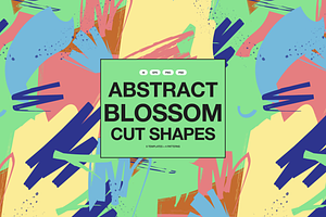Abstract Blossom Cut Shapes