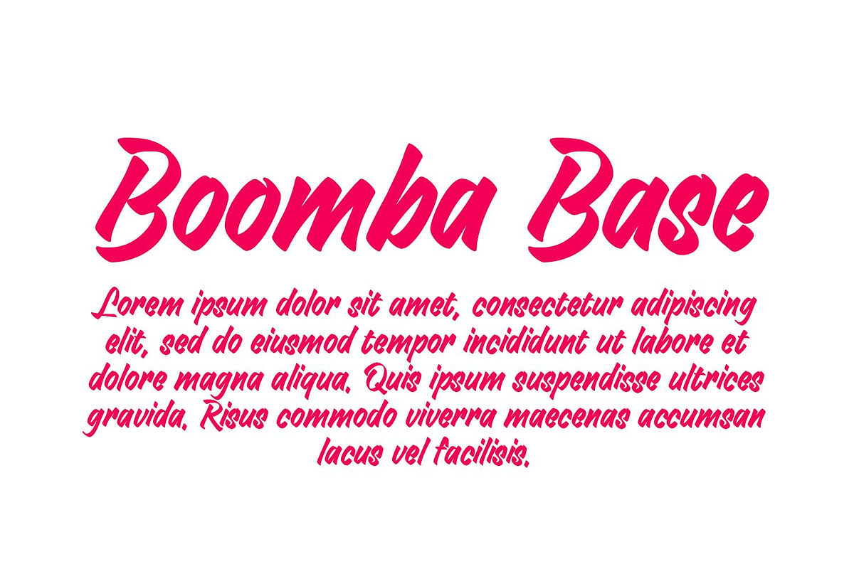 Boomba - Bold Brush Script Font, a Blackletter Font by Ridha-38.lineart (Photo 14 of 15)