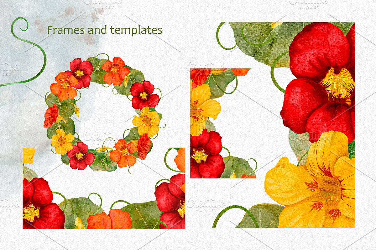 Summer garden watercolor clip art, an Illustration by ARTerria (Photo 6 of 11)