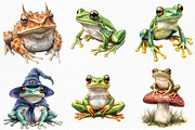 Watercolor Amphibians Clipart, an Illustration by Craft Nest (Thumbnail 4 of 6)
