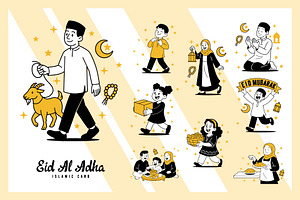 Illustrations Eid al-Adha, a Seasonal Illustration by frog.ground