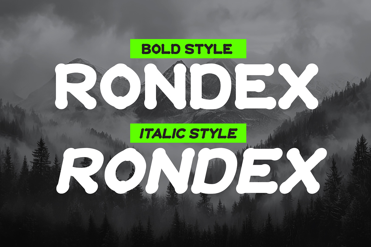 Rondex Display Font, a Font by Artonix (Photo 2 of 6)