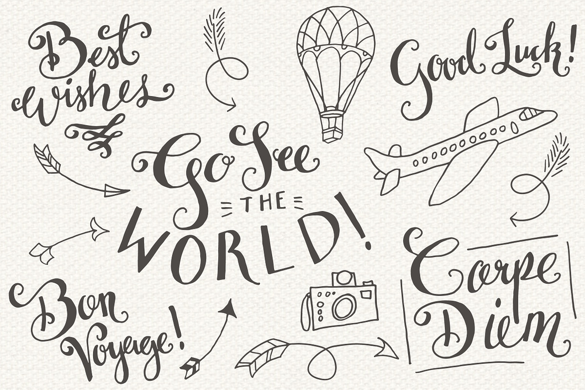 Travel Overlays - Vector & PSD