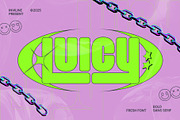 Luicy – Bold Groovy Sans Serif Font, a Sans Serif Font by Inviline.co (Thumbnail 1 of 15)