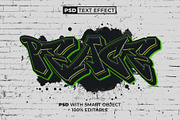 PSD Graffiti Text Effect Style, a Layer Style Add-On by Mockmenot (Thumbnail 1 of 2)