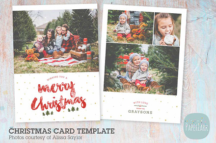 AC096 Christmas Card, a Card Template by Paper Lark