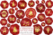 Elegant Red Wax Seal Stamp Clipart, an Illustration by SinaCreation (Thumbnail 1 of 7)