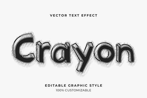 Sketch Doodle 3D Bold Text Effect preview 3