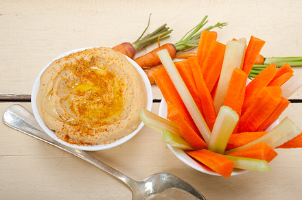 Hummus dip and fresh vegetables 021 containing hummus, food, and dip, a Food & Drink Photo by keko64