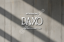 Daxo - Premium Luxury Branding Font