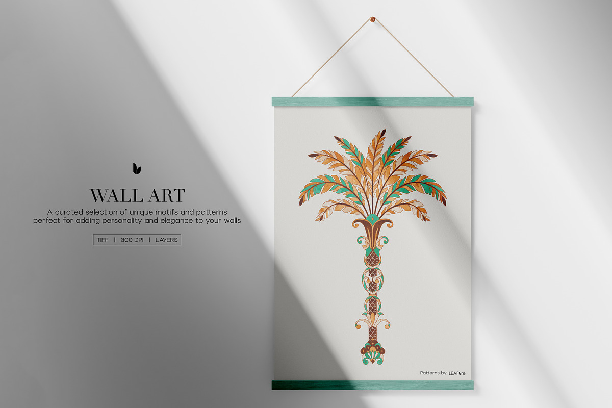 Coqueiro | Hand Drawn Luxury Prints, a Pattern Graphic by LEAFure (Photo 7 of 11)