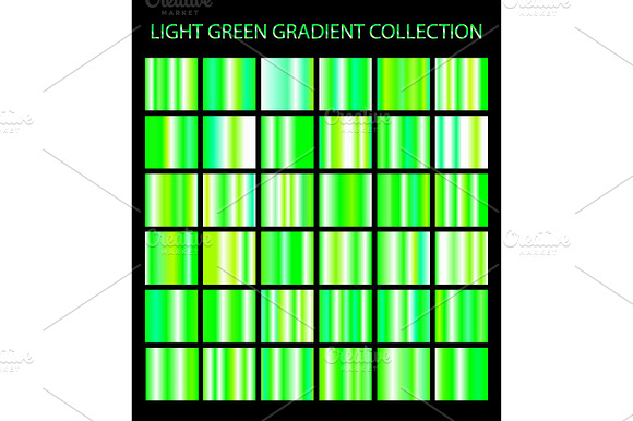36 Light Green Gradients preview 3