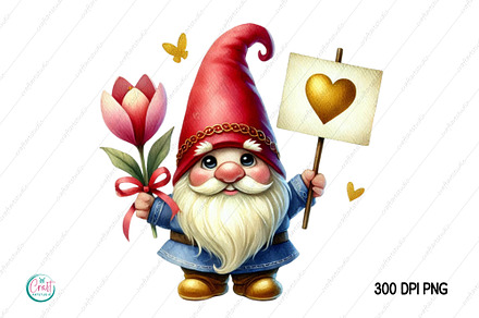 Watercolor Gnome PNG Clipart