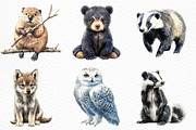 Watercolor Wildlife Nature Animals, an Illustration by Craft Nest (Thumbnail 3 of 6)
