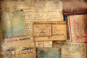 Vintage Passport Scrapbook