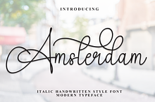 Amsterdam | Script Font