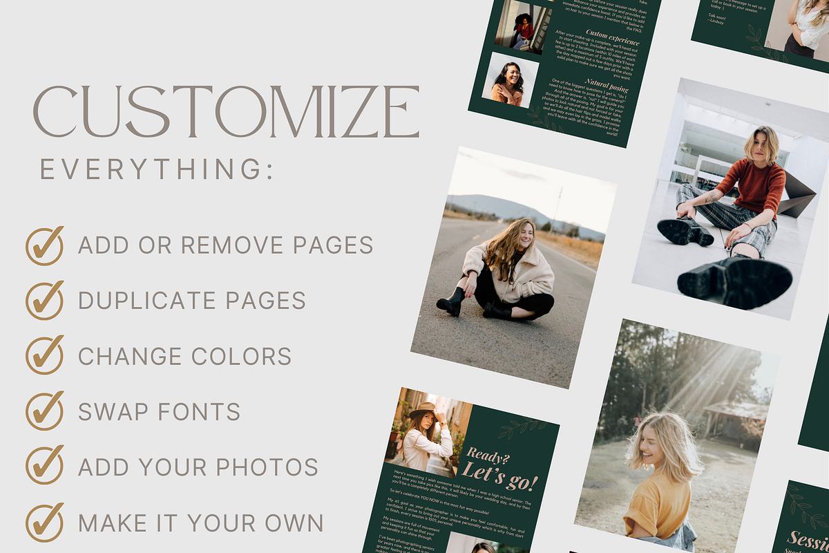 TEAL Senior Photography Template, a Magazine Template by Signature Edits (Photo 10 of 11)