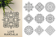 300 Vector Mandala Ornaments, a Decorative Illustration by pixaroma (Thumbnail 28 of 49)