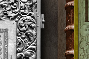 Book Mockup Old Antique Metal Frame, a Mockup by Avelina Studio (Thumbnail 4 of 4)