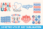 4th Of July sublimation bundle, a Seasonal Illustration by Libby Wishes (Thumbnail 2 of 3)