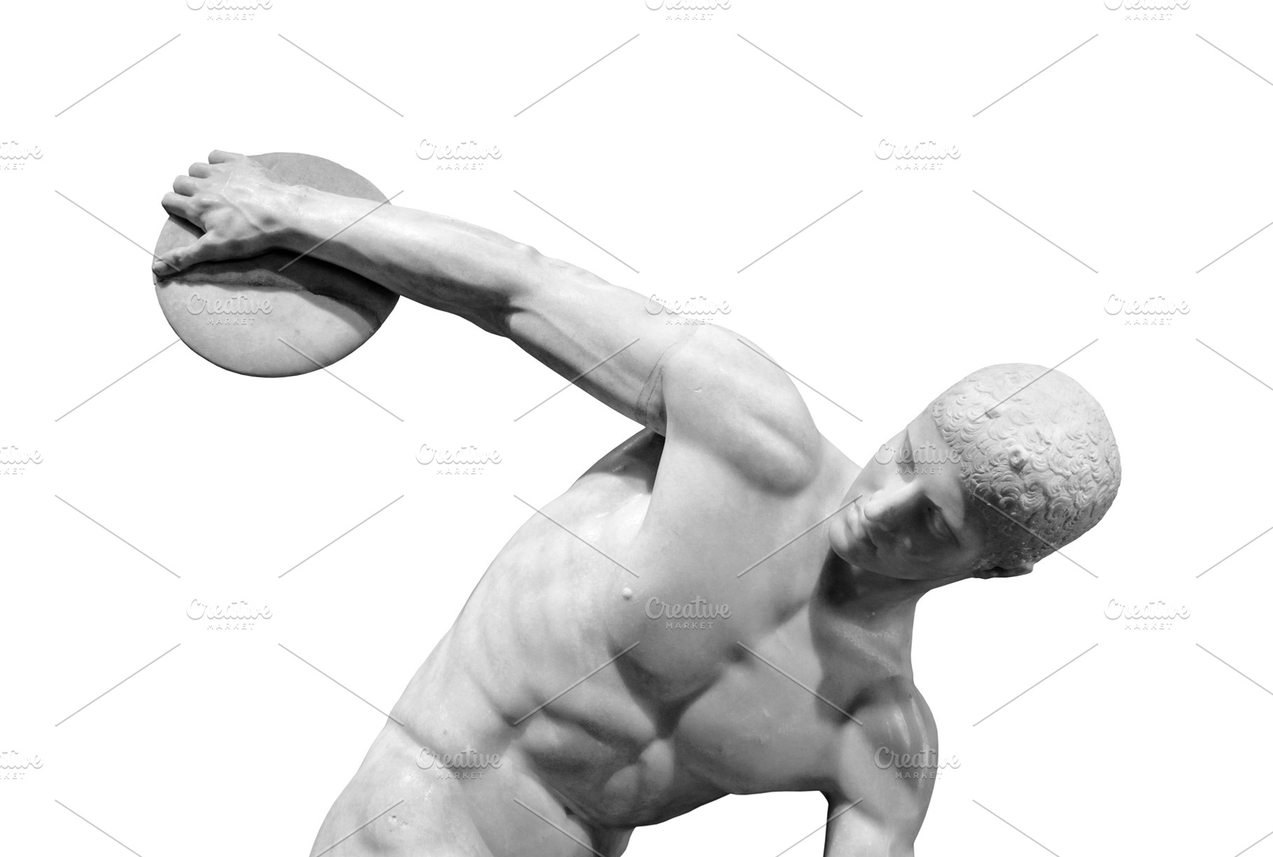 Discobolus or Discus Thrower statue, an Arts & Entertainment Photo by BOOCYS