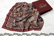 Autumn Baroque Paisley Silk Scarf, an Object Graphic by ilustrinna (Thumbnail 7 of 10)