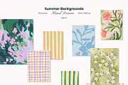 Hand Drawn Summer Backgrounds, a Background Graphic by Yuliia Lashevska (Thumbnail 9 of 10)