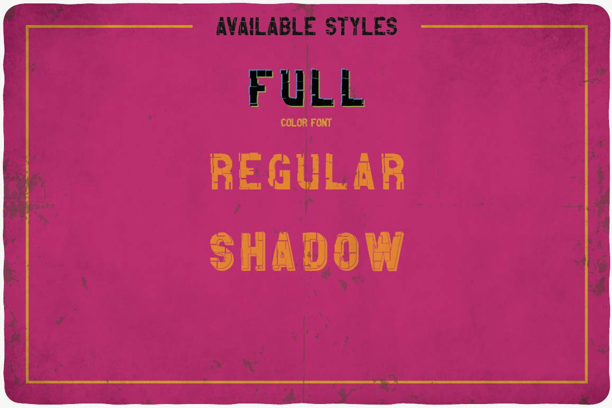 Glitch typeface preview 5