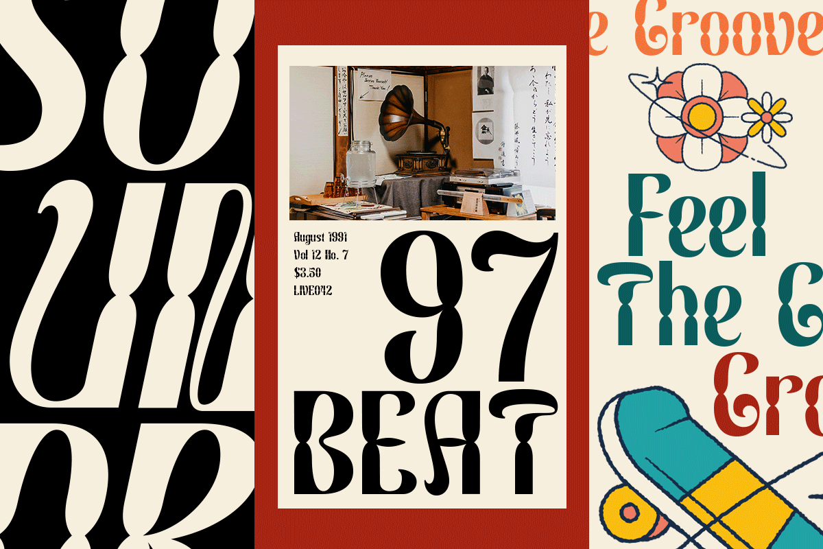 Brylan – A Retro Modern Display Sans, a Sans Serif Font by roomspace creative lab (Photo 3 of 11)