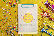 FUNNY CATS: birthday clipart cards, an Animal Illustration by Elliko shop (Thumbnail 16 of 16)